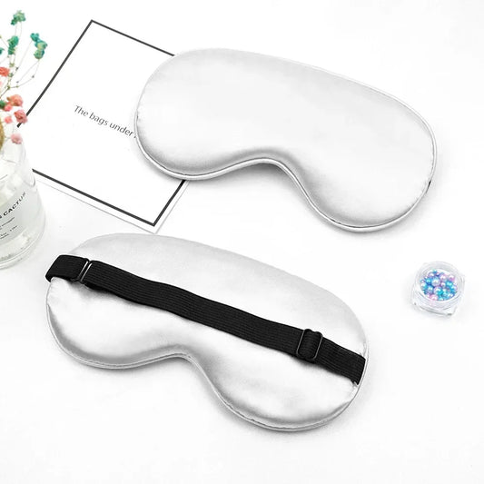 Masque de Sommeil en Soie Blanc